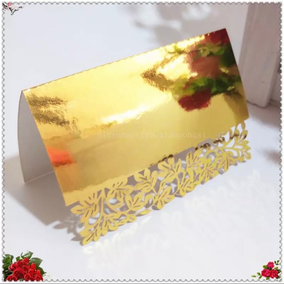 Laser Cut Lace Pattern Table Name Card Party Wedding Decor Party Table Seat Card - Picture 1 of 16